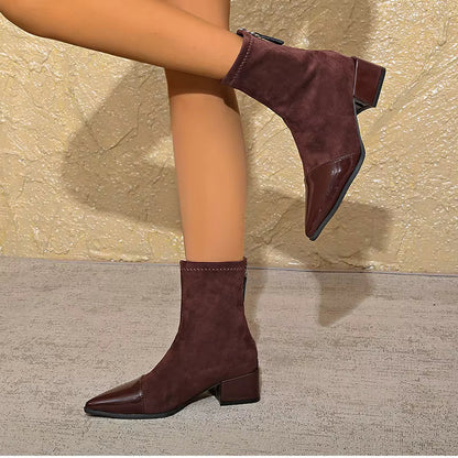 Bottines Femme Hiver Talon Bloc Chaussures