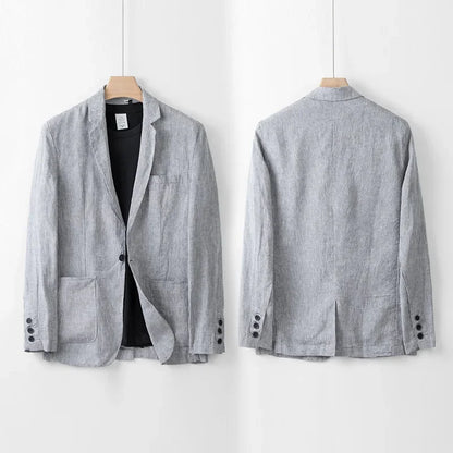 Blazer Lin Homme Léger Été