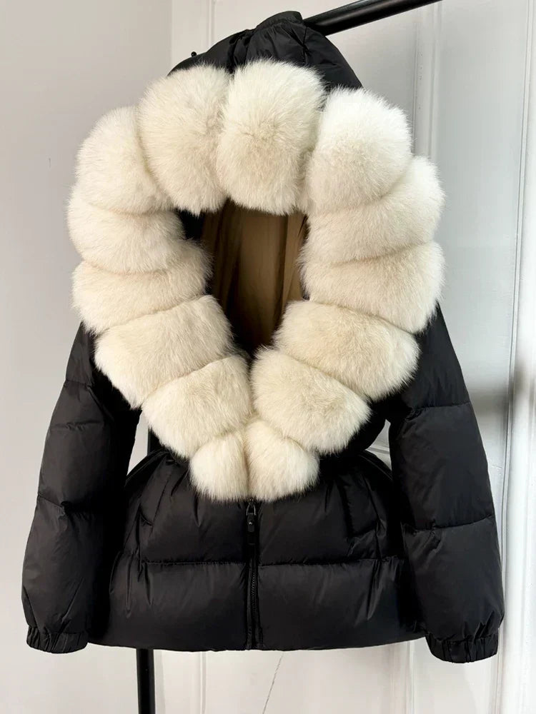 Parka Femme Hiver Doudoune avec Capuche Amovible - PanierRoyale