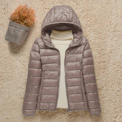 Doudoune Hiver Élégante Capuche Fourrée