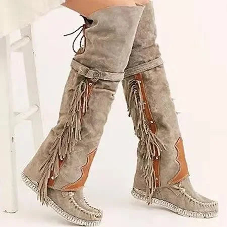Bottes Hiver Femme Chaussures Ajustables et Confortables