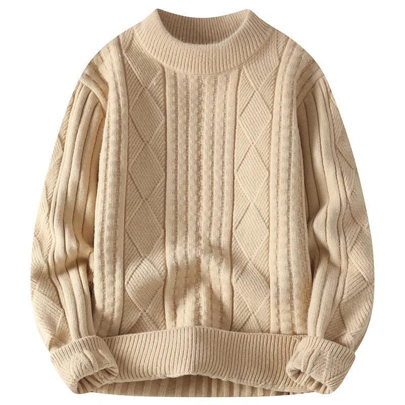 Pull Homme Luxe à Carreaux Diamant