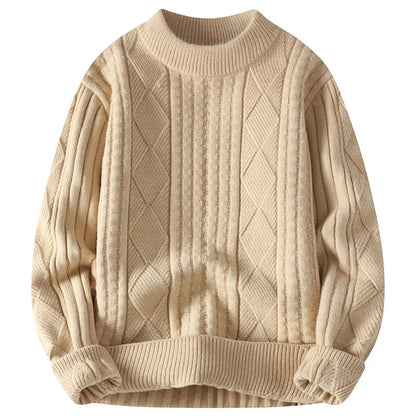 Pull Homme Luxe à Carreaux Diamant