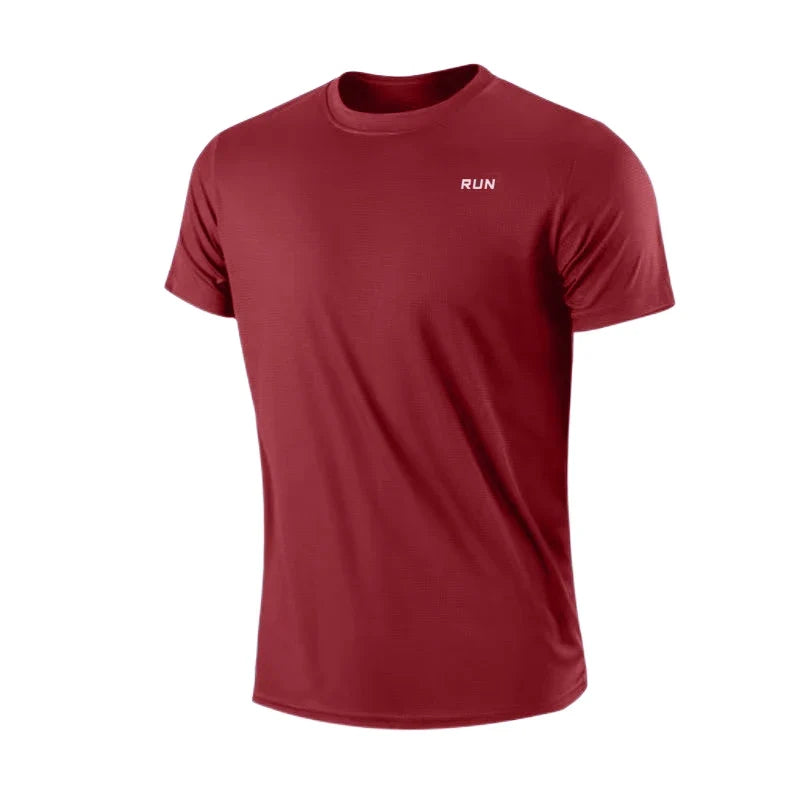 T-shirt Homme Séchage Rapide Col Rond Manches Courtes Coupe Légère