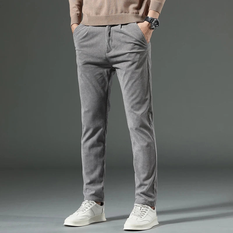 Pantalon Chino Moderne Gris Homme - BerlinGlamour