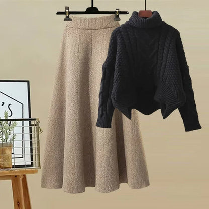 Robe Femme Élégante Col Montant et Taille Cintrée