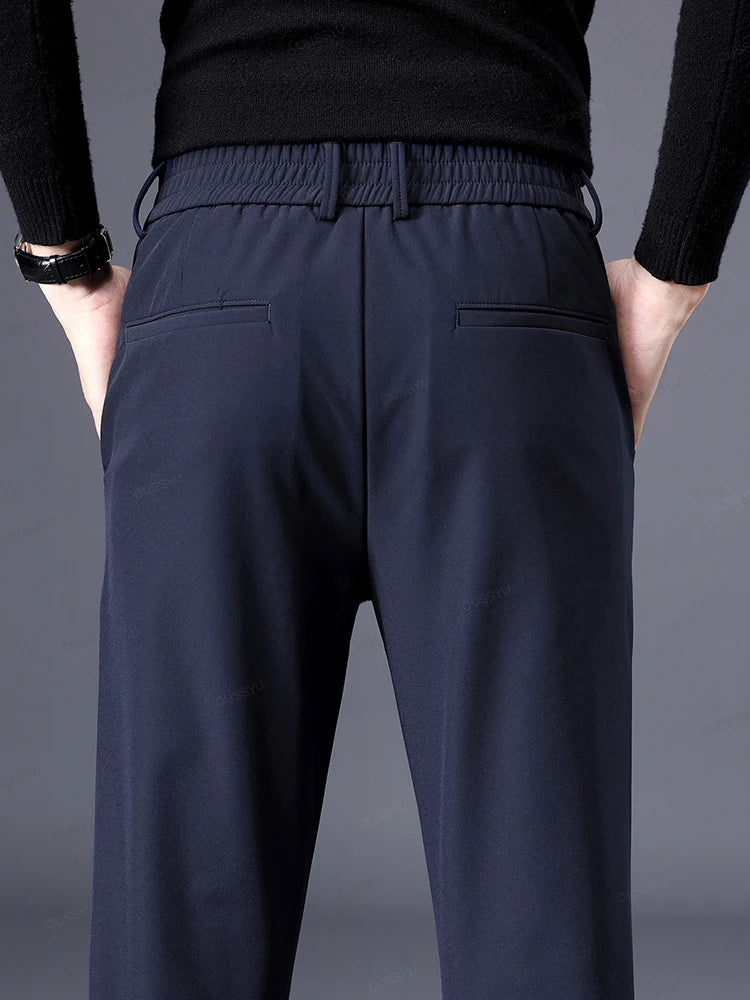 Pantalon Homme Slim Fit Moderne Noir