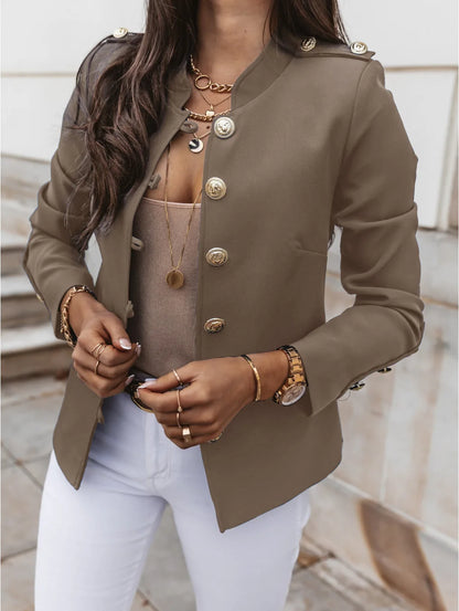 Veste Femme Chic Taille Fine pour Bureau et Sortie