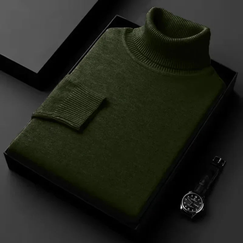 Pullover Col Roulé Chaud et Confortable