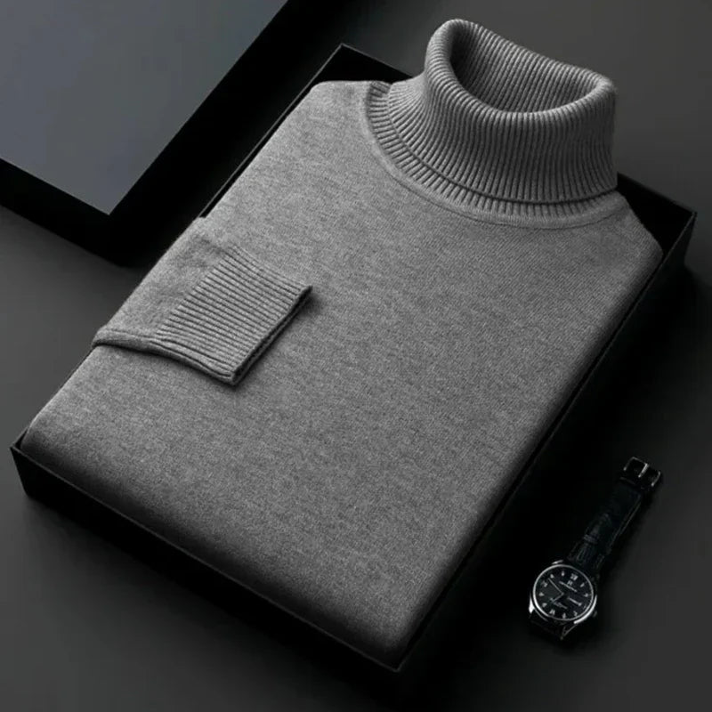 Pullover Col Roulé Chaud et Confortable