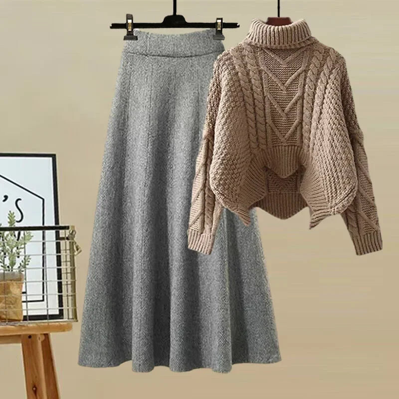 Robe Femme Élégante Col Montant et Taille Cintrée