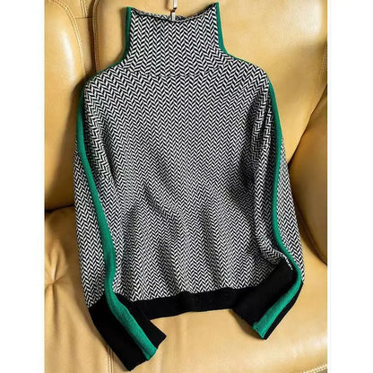 Pull Femme Luxe à Col Roulé Fines Mailles