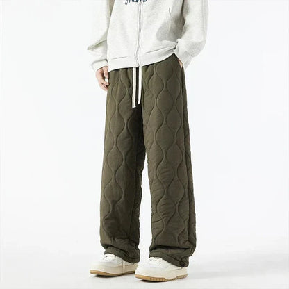 Pantalon Hiver Chaud Homme – Pantalon Polaire Élégant avec Ceinture Élastique et Coupe Dégagée
