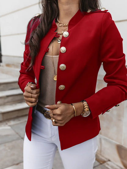 Veste Femme Chic Taille Fine pour Bureau et Sortie