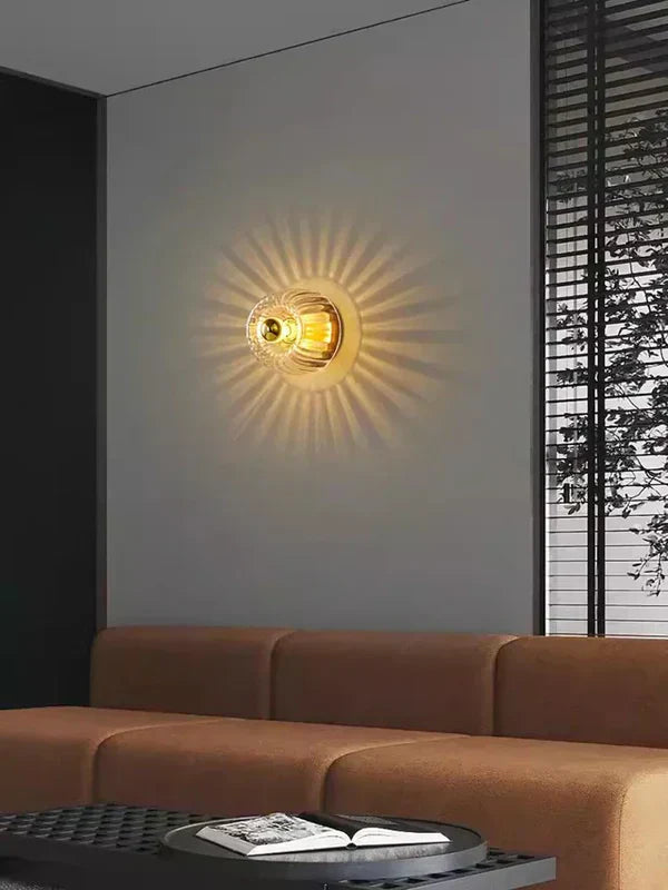 Lampe Murale Design Moderne à Effet Rayons