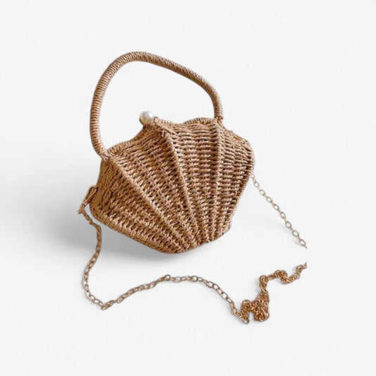 Sac à main Osier Tressé avec Poignée et Bretelle Réglable - PanierRoyale