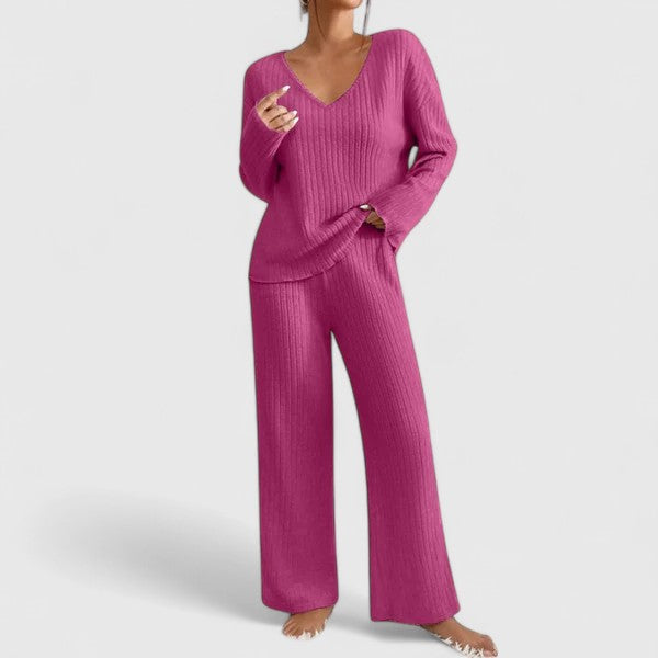 Ensemble Lounge Femme Molleton avec Pantalon Large