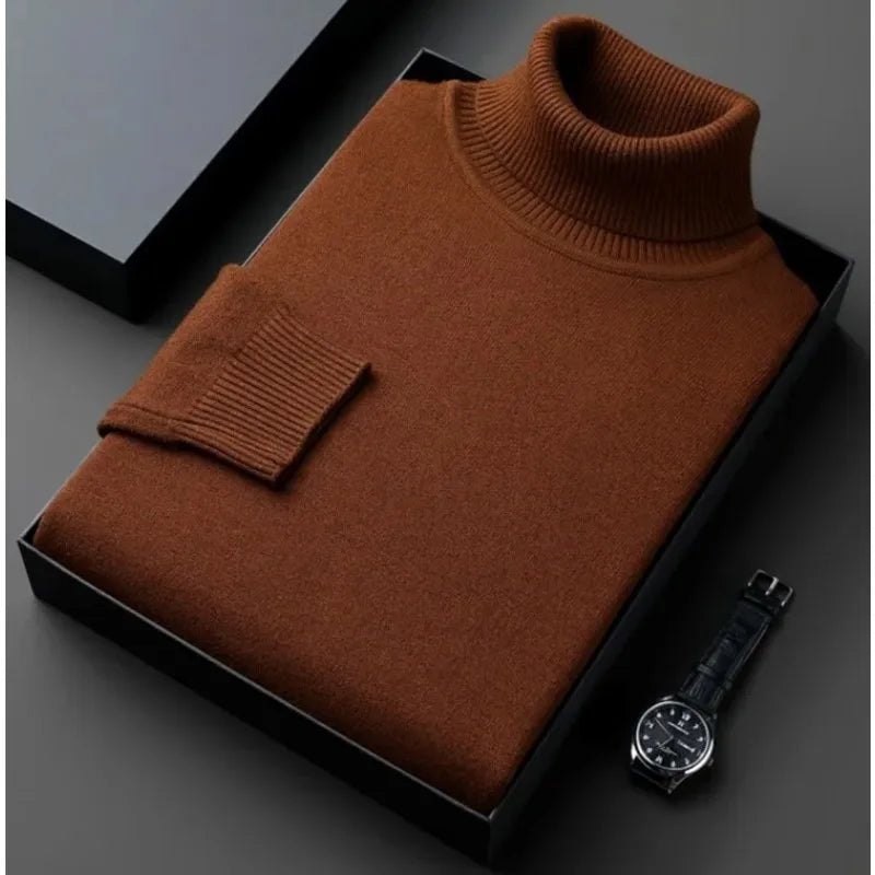 Pullover Col Roulé Chaud et Confortable
