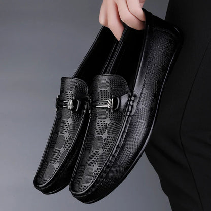 Mocassin Homme Cuir Italien de Luxe