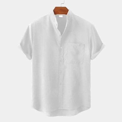 Chemise Homme Lin Blanc Classique