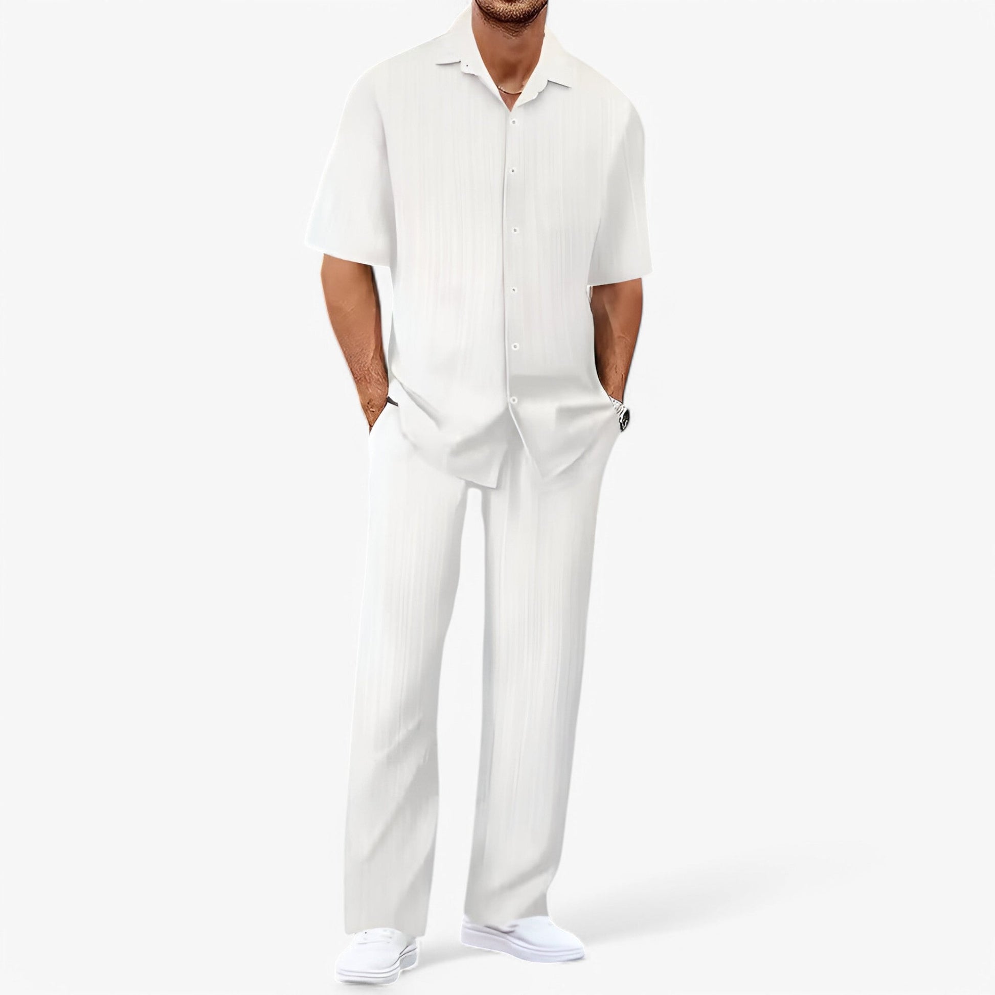Tenue Détente Décontractée à Rayures - PanierRoyale