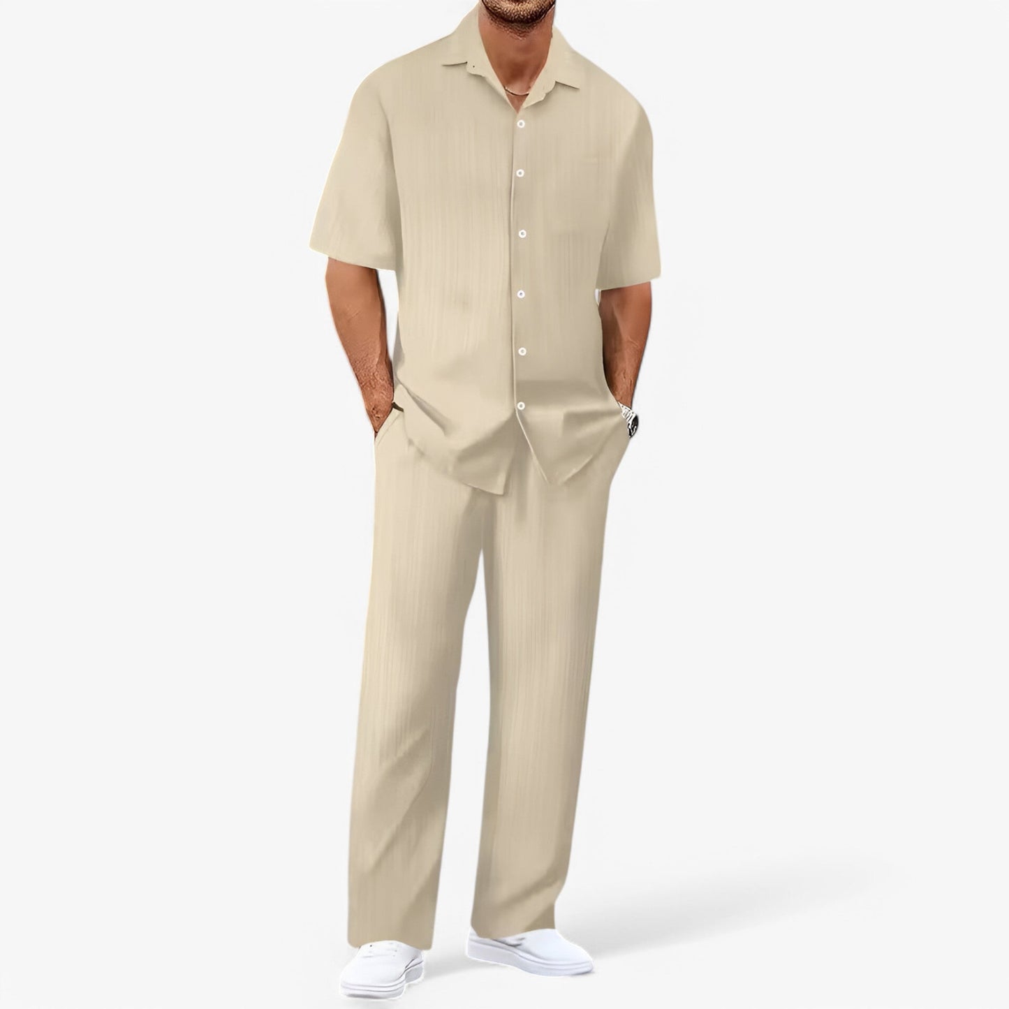 Costume Homme 2 Pièces Élégant et Casual