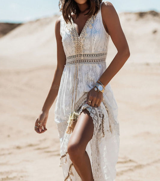 Robe Longue Bohème Chic et Décontractée - PanierRoyale