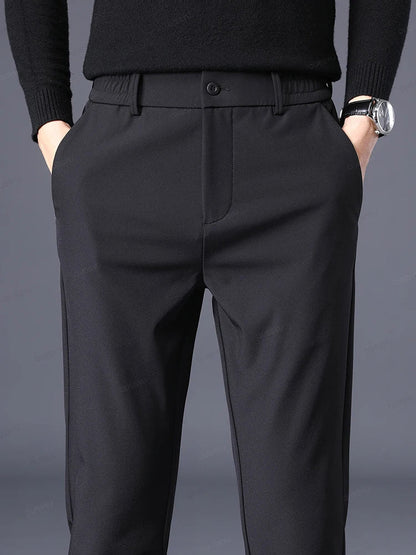 Pantalon Homme Slim Fit Moderne Noir
