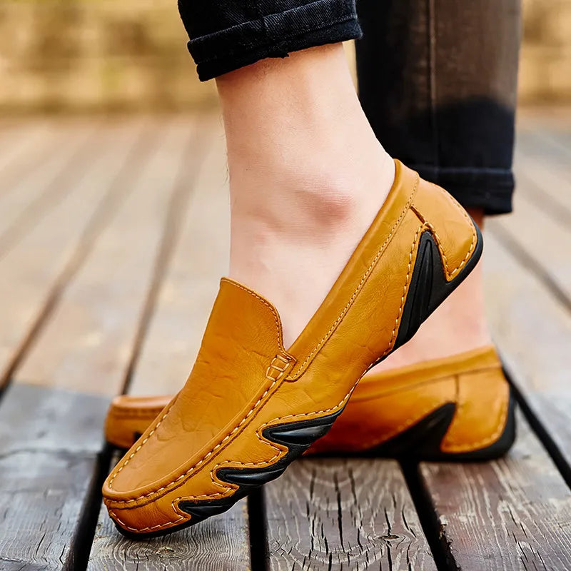 Pantoufles Cuir Homme Confortables et Chaudes