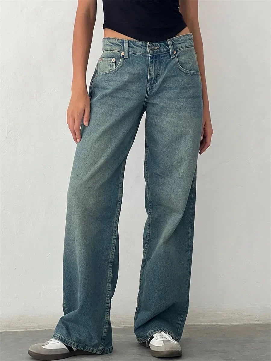 Jean Femme Large Vintage Décontracté