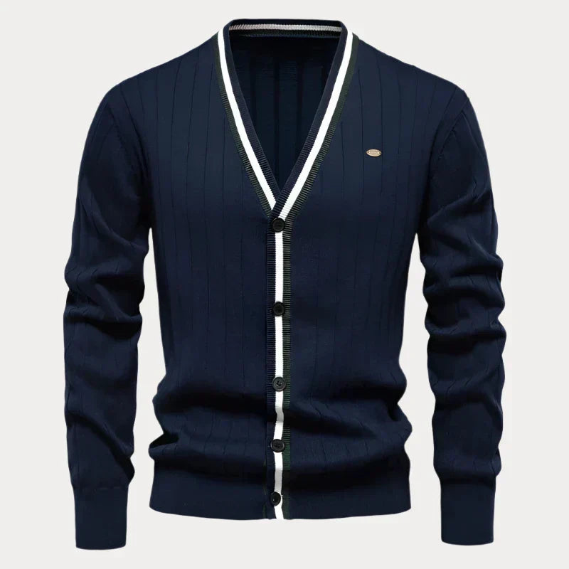 Cardigan Homme Classique Manches Longues Élégant - PanierRoyale