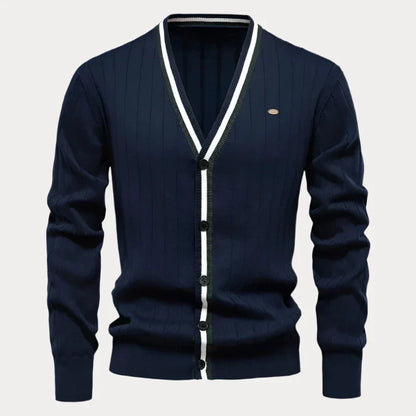 Cardigan Homme Classique Manches Longues Élégant - PanierRoyale