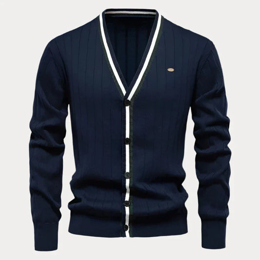 Cardigan Homme Classique Manches Longues Élégant - PanierRoyale