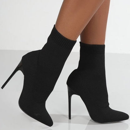 Bottines Féminines à Bout Pointu et Confortables - PanierRoyale