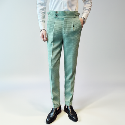 Pantalon Homme Carreaux Élastiqué Haut de Gamme - BerlinGlamour