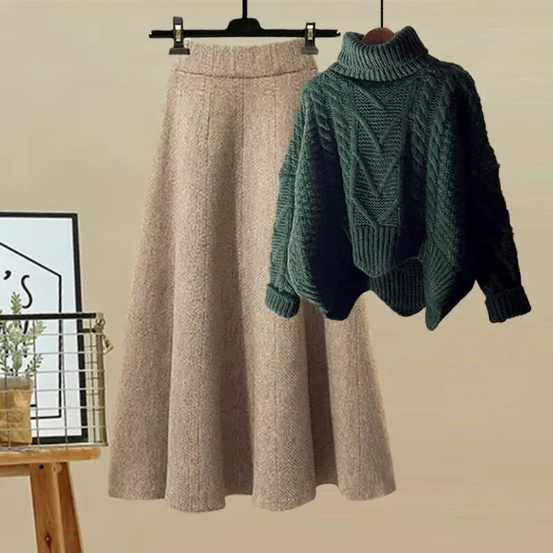 Robe Femme Élégante Col Montant et Taille Cintrée