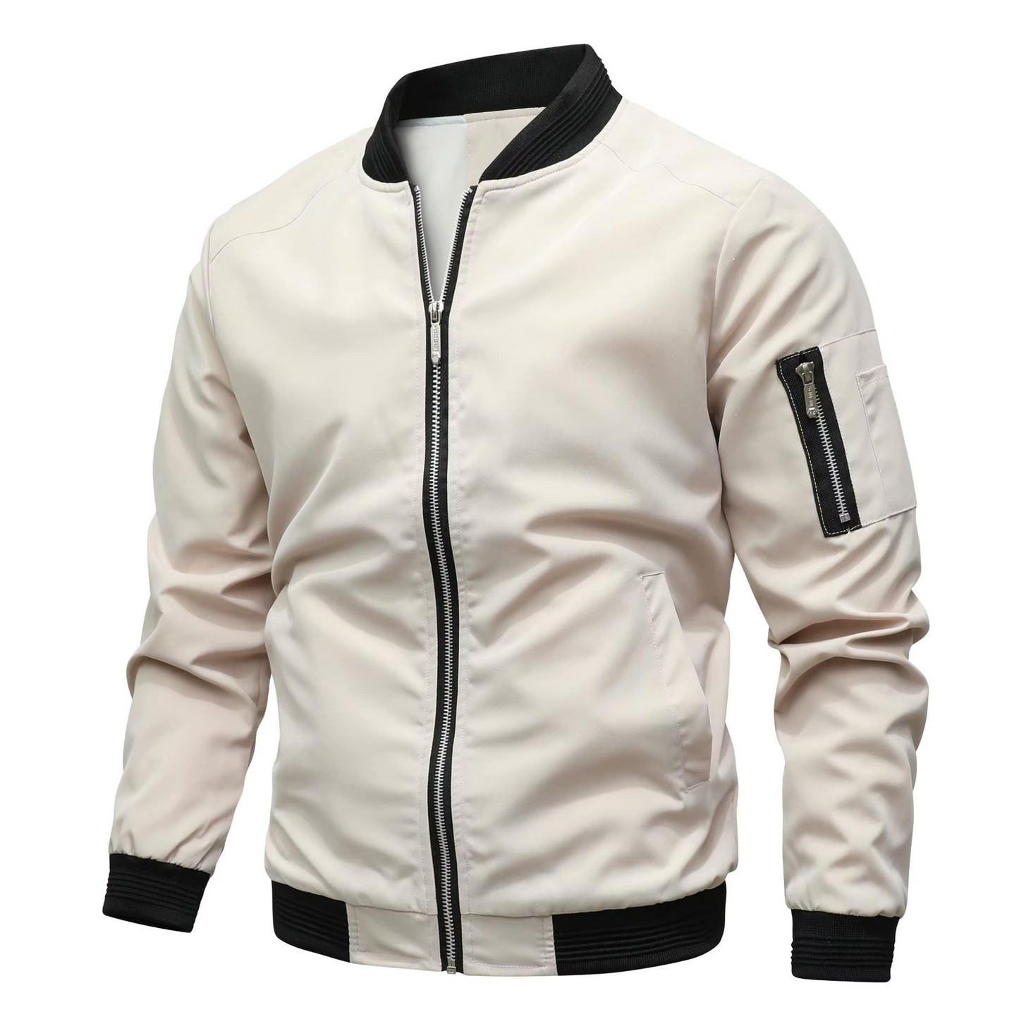 Veste Imperméable Homme Sport pour Pluie avec Fermeture Éclair