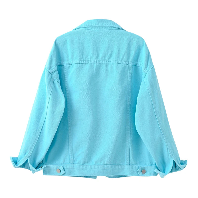 Veste En Jean Décontractée Pour Femme | Avec Bouton