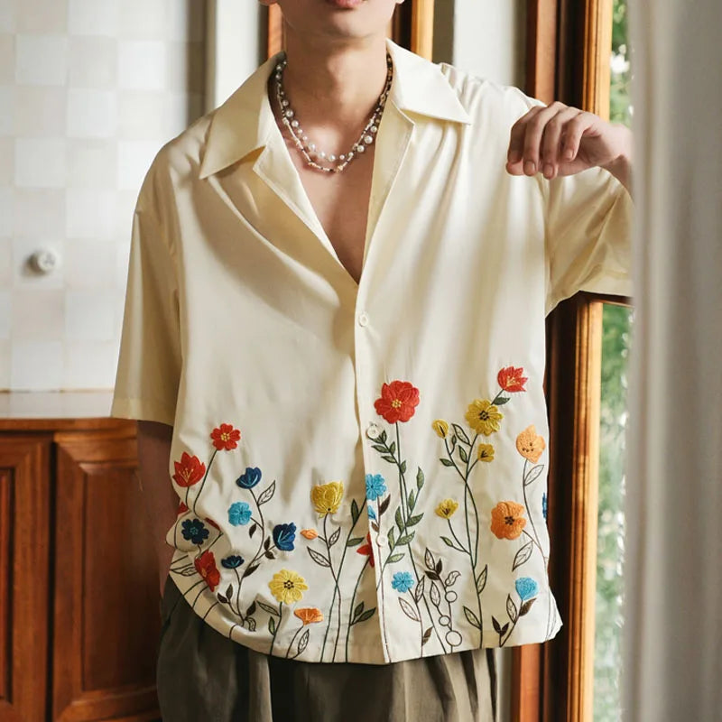 Chemise Homme Coton Confortable à Carreaux