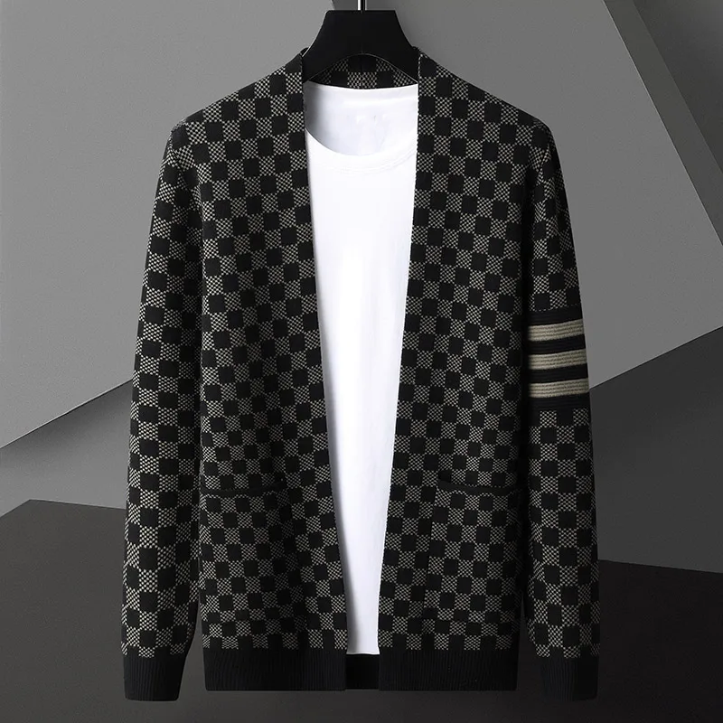 Cardigan Homme Hiver Chaud et Élégant