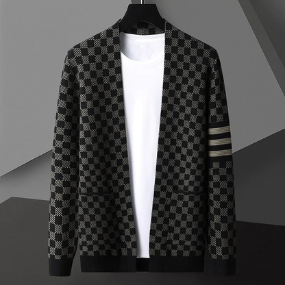 Cardigan Homme Hiver Chaud et Élégant