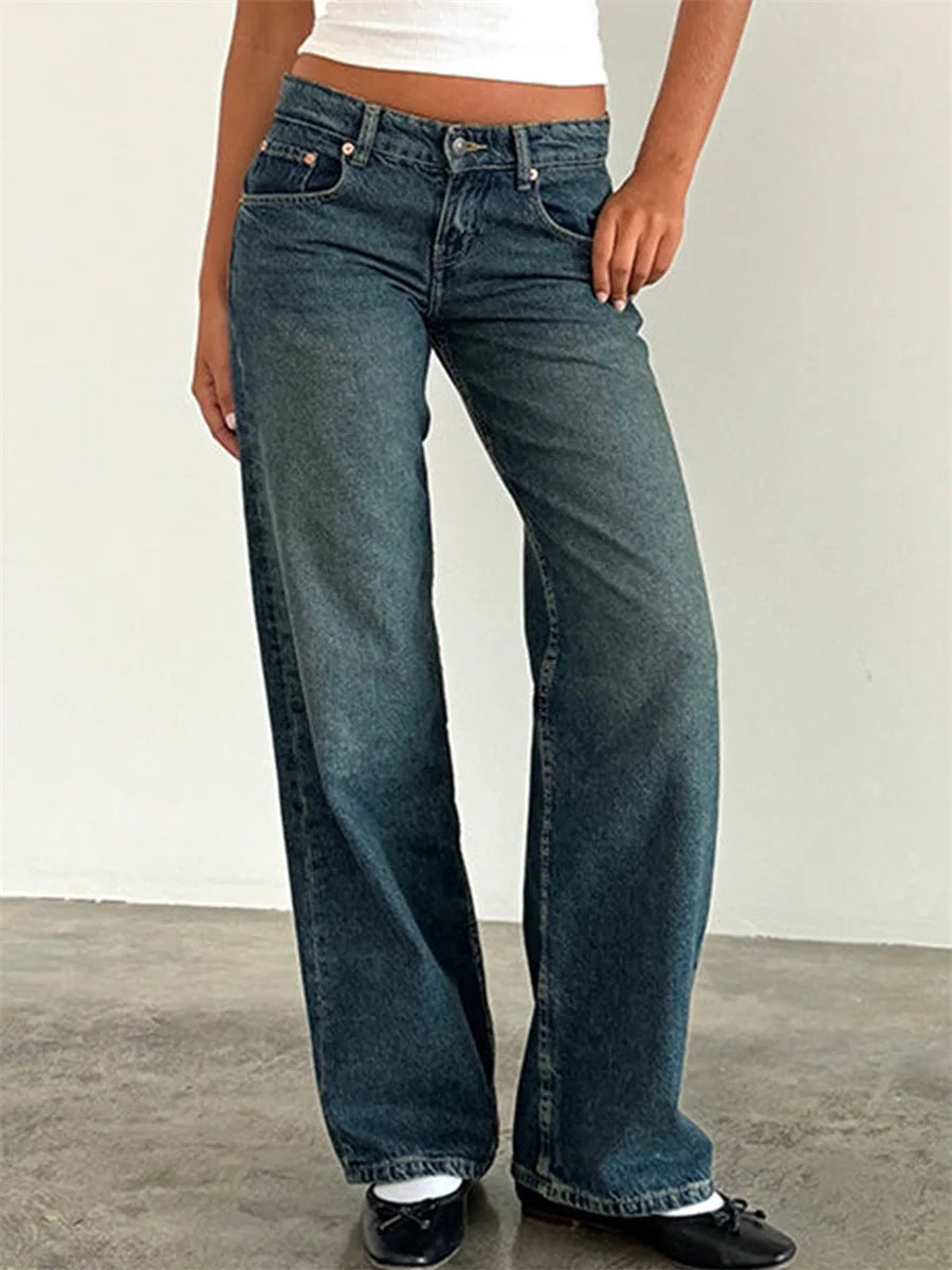 Jean Femme Large Vintage Décontracté