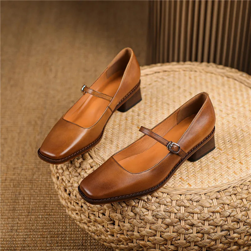Sandales Femme Printemps à Talons Bloc et Sangles