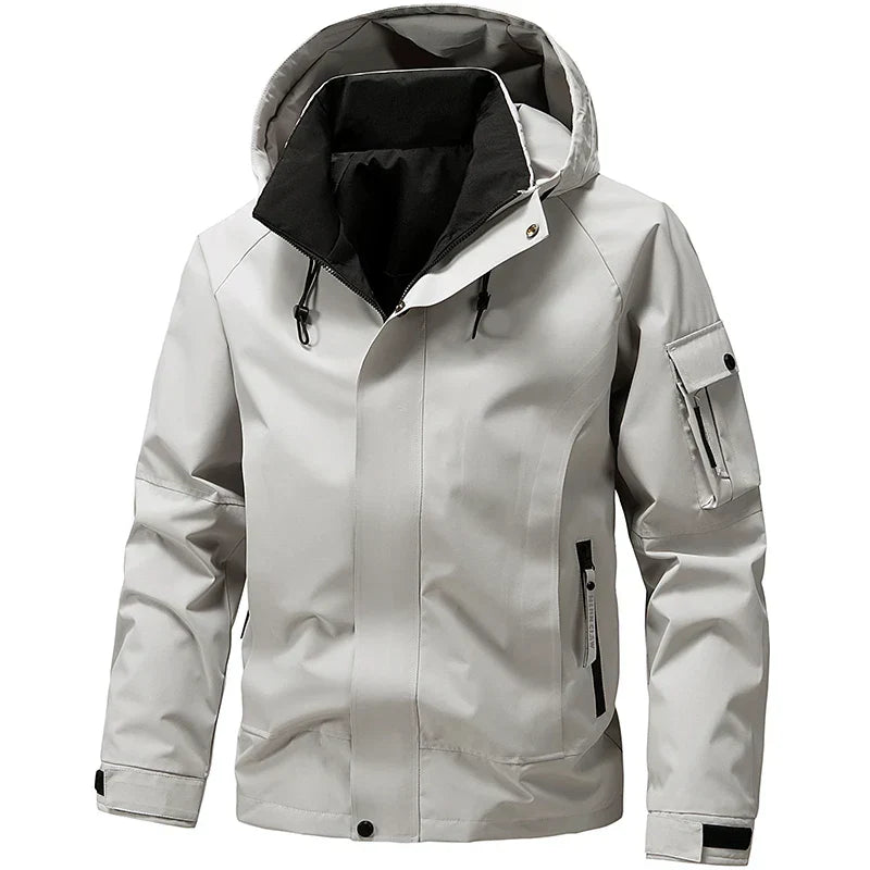 Veste de ski Homme Imperméable avec Capuche Coupe Sportive