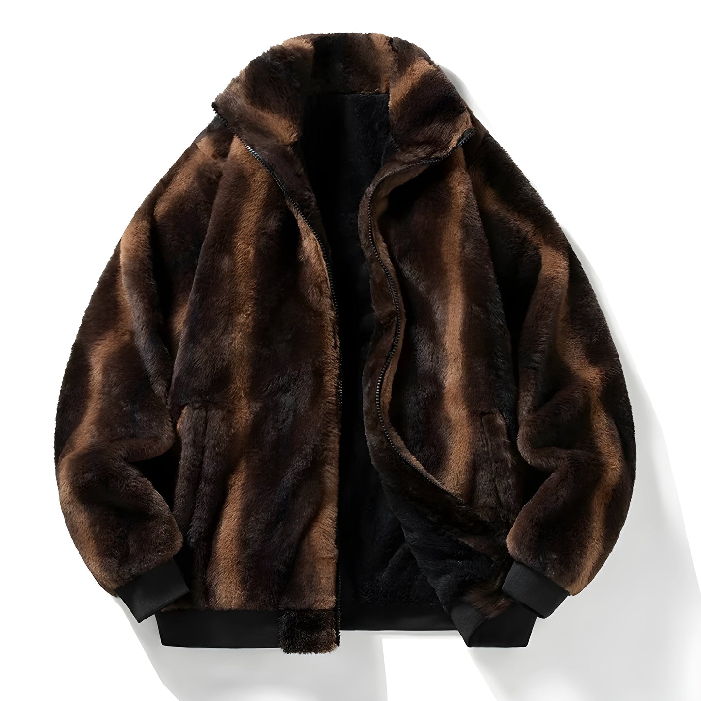 Blouson Homme Hiver Isolé avec Fermeture Éclair - PanierRoyale
