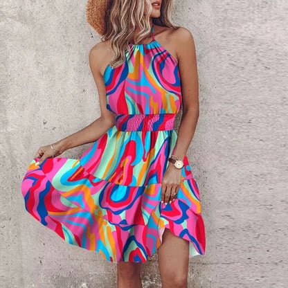 Robe Été Légère à Imprimé Floral pour Femme