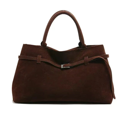 Sac à main en cuir brun classique