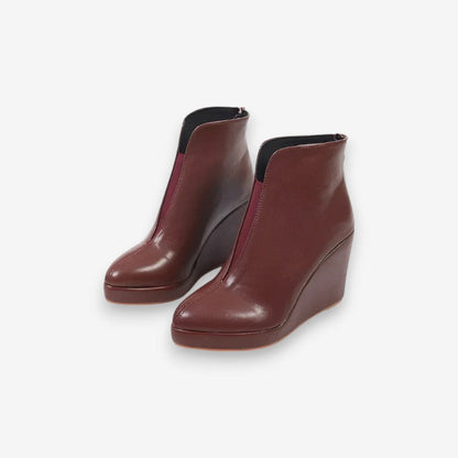 Bottes Femmes Talon Haut Pointu cuir noir