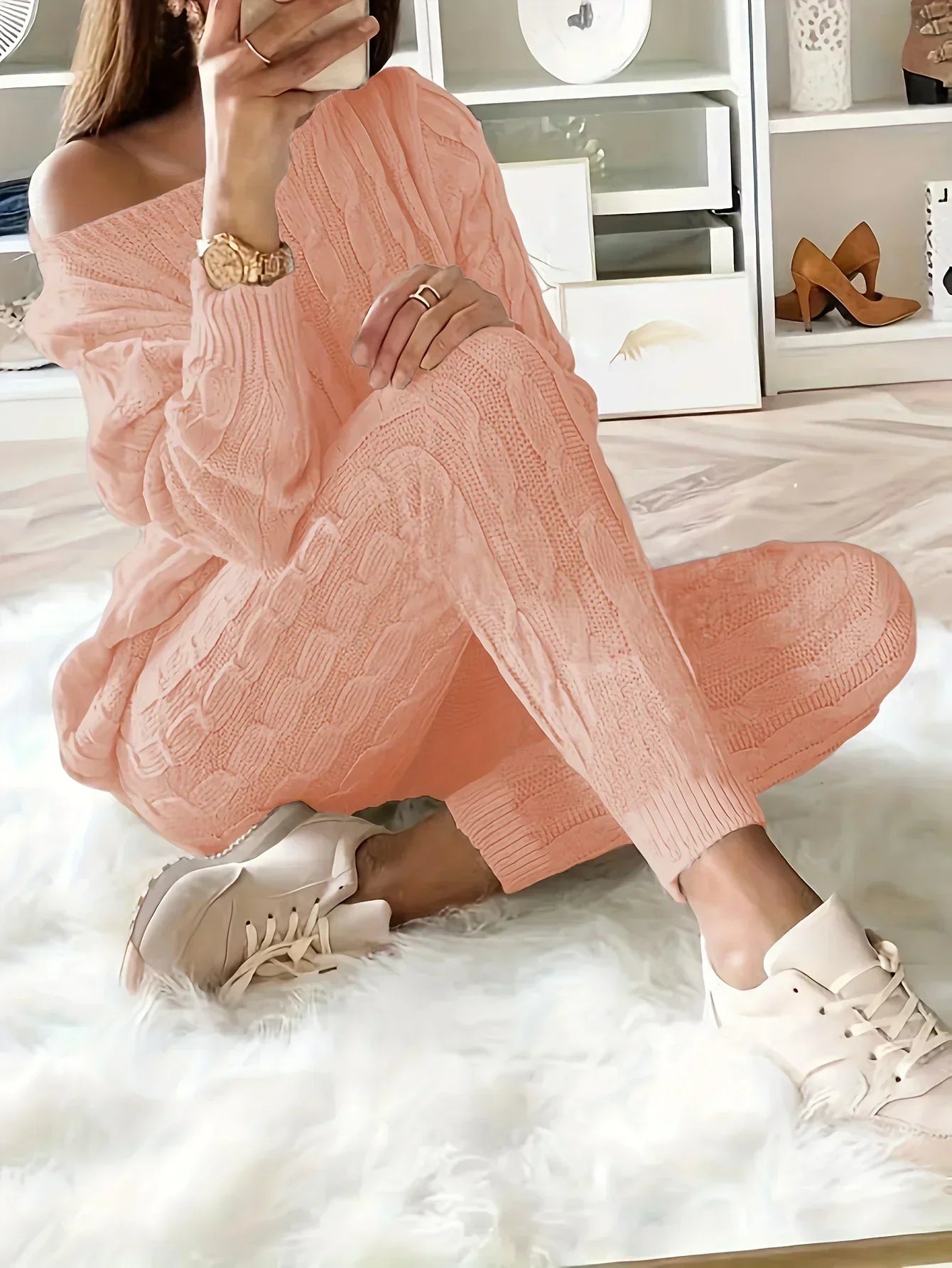 Ensemble Deux Pièces Femme Confortable - Tenue de Maison Chic