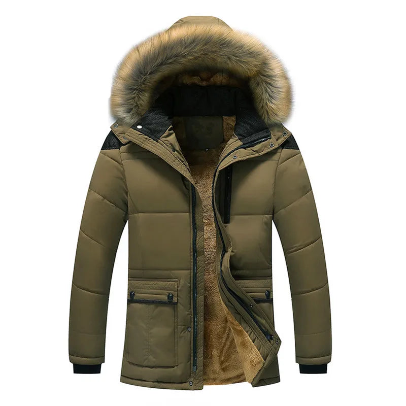 Parka Homme Hiver Chauffant avec Capuche